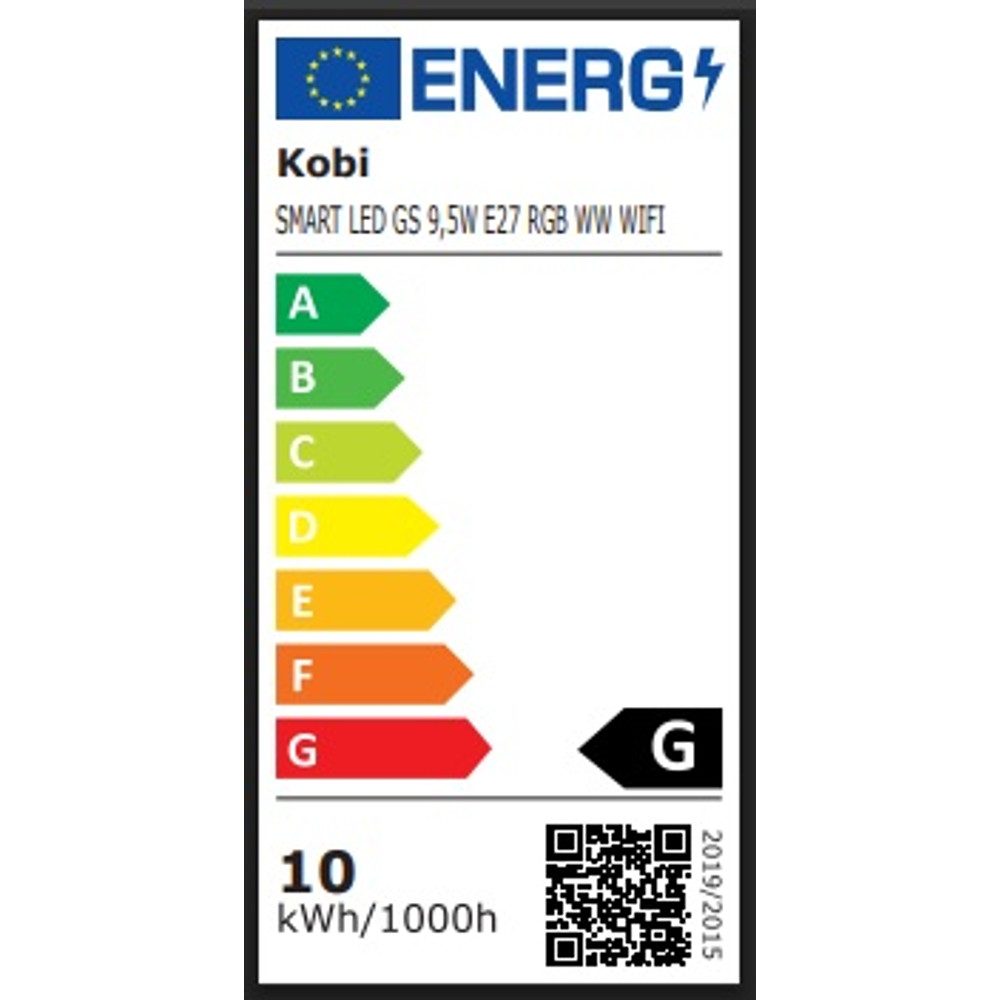 Okos LED izzó GS 9.5W E27 RGB WW WIFI 001193