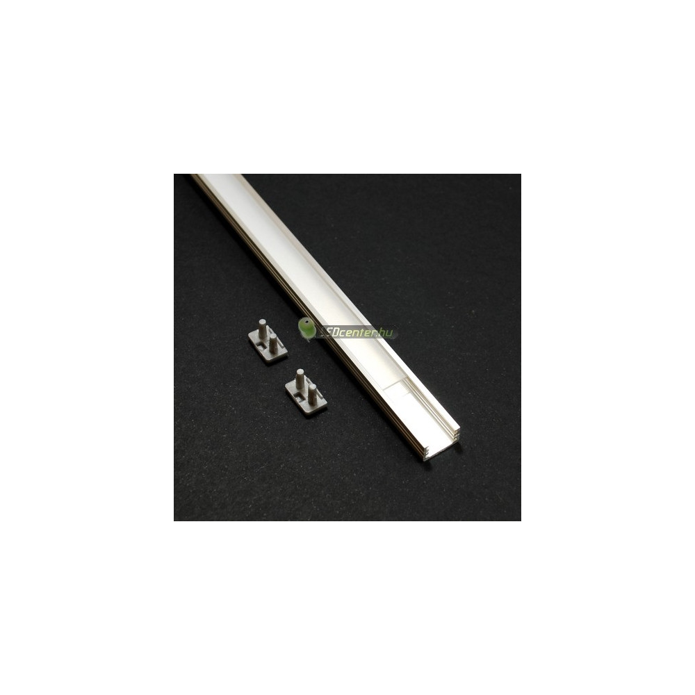 089c2bdf001f79128aa4dc815754ab2d.jpg Slim LED aluprofil 1000 mm áttetsző fedővel és záróvégekkel
