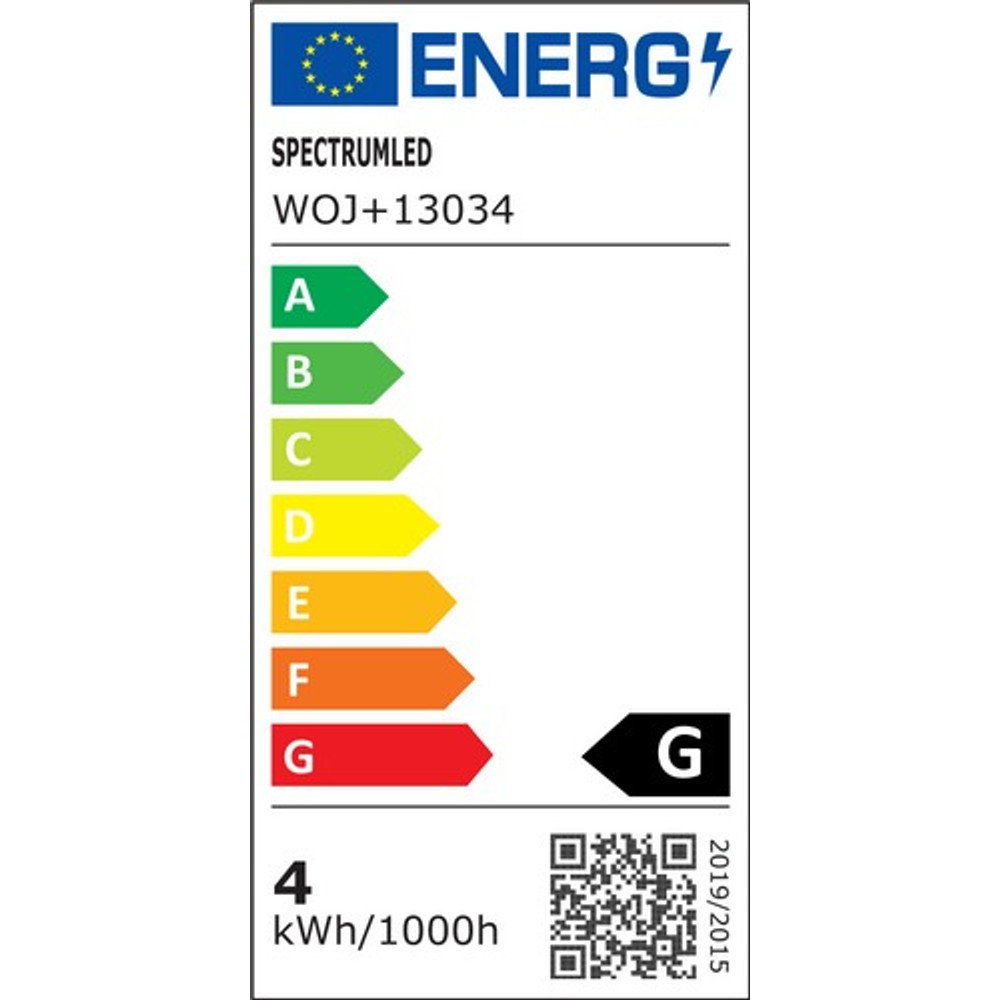 13034.jpg E14 LED gyertya melegfehér 4W SpectrumLED fényforrás csillárba