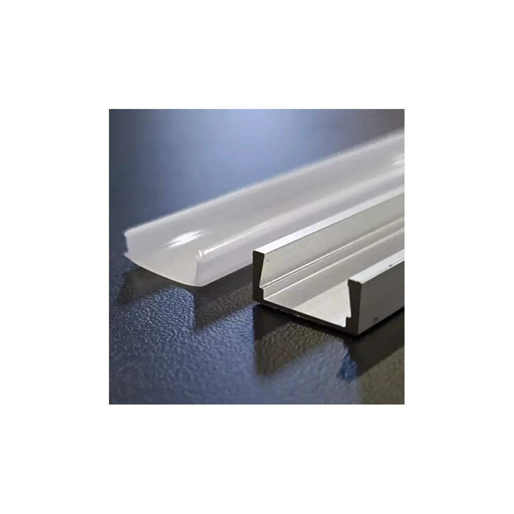 1945M2-2.jpg 1945M2 LED aluprofil 2000 mm eloxált ezüst opál fedővel és záróvégekkel