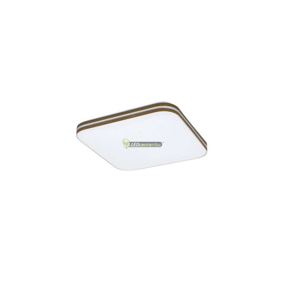 1d5e7650aca89c8ed5994c13e6ed9a68.jpg Rábalux OSCAR 71178 négyzet LED mennyezeti lámpa, 18W, fehér/dió, csillagos effekt, melegfehér