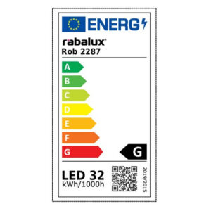 2287-energiacimke.jpg Rábalux ROB LED 32W négyzet mennyezeti lámpa, természetes fehér 5évG