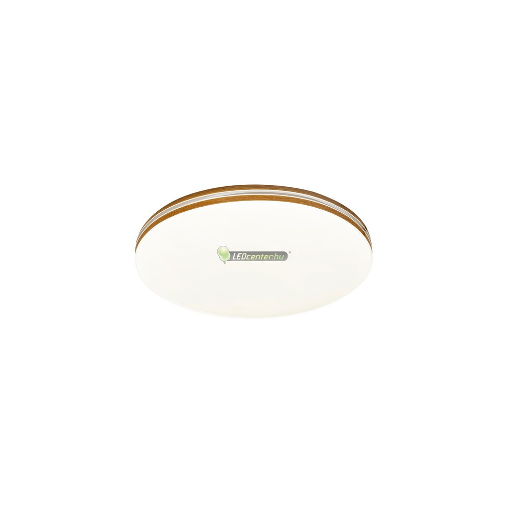 Rábalux OSCAR 71173 LED 18W fehér/dió kerek mennyezeti lámpa, természetes fehér 5évG