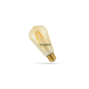2da7a4a35c19c0a08311392ea61cadf8.jpg SpectrumLED RETRO ST64 E27 LED körte, 2W, 2300K extra melegfehér