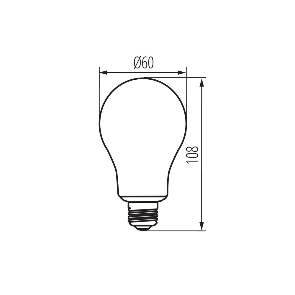 KANLUX XLED A60 SW 4Watt 1800K körkörös LED filament izzó 33516