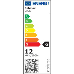 3437-energiacimke.jpg Rábalux LUCAS LED 12W IP44 mennyezeti lámpa, természetes fehér 5évG