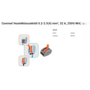 365-454.jpg Commel vezetékösszekötő