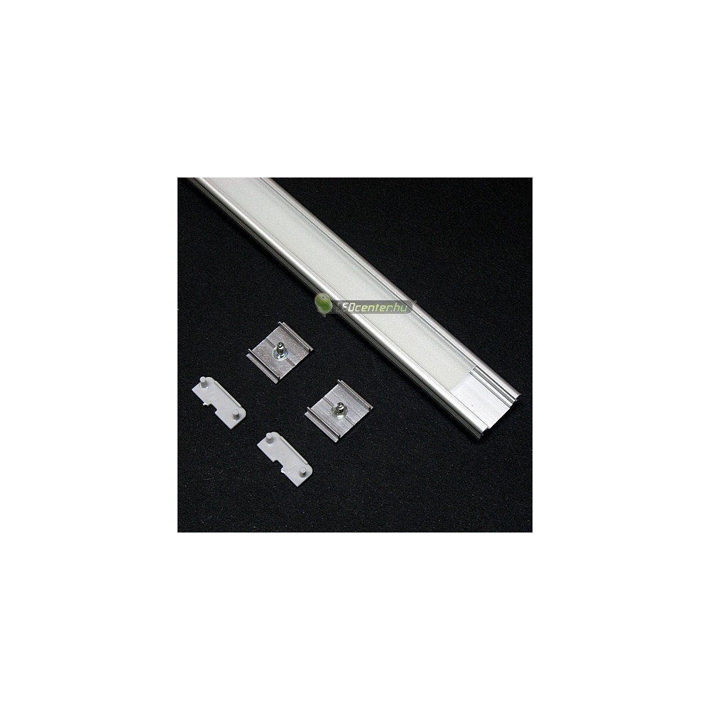 3b6cf7dfe1b46e500f025d48881a6ef2.jpg Felszíni LED aluprofil 1000 mm opál fedővel és záróvégekkel