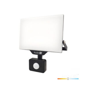 NOCTIS MAX – LED DELYO MHNC 30W reflektor beépített mozgásérzékelővel fekete 4000K KOBI-004238