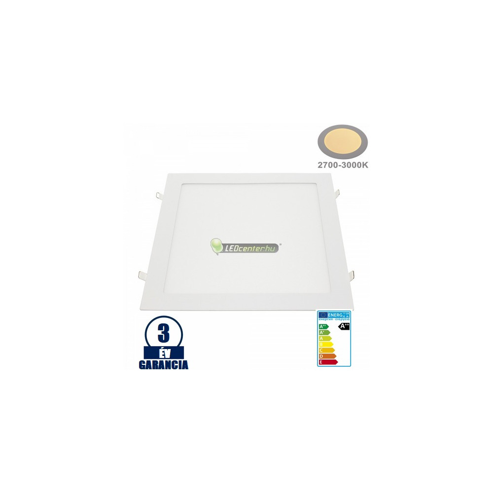 5fb742402982ff9fdcfda516a21e81e1.jpg INTI LED mennyezeti lámpa 24W négyzet fehér melegfehér 3000 K