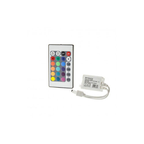LUNA-9 LED RF mini RGB dimmer távirányítóval, fehér