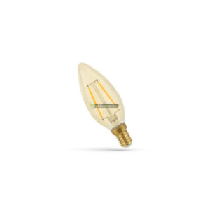 662e95efc5b2d48cf2367ddfc5c1b9a2.jpg SpectrumLED RETRO E14 LED gyertya izzó, 2W, 2300K extra melegfehér