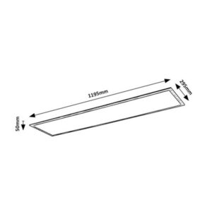 Rábalux ALMOND 6909 LED 40W fa hatású mennyezeti lámpa, 1195x295mm, természetes fehér 5évG