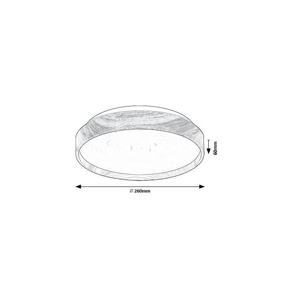 71143-LEANA-led-mennyezeti-lampa-meret.jpg Rábalux LEANA2 71143 LED 12W fa hatású mennyezeti lámpa, melegfehér 5évG