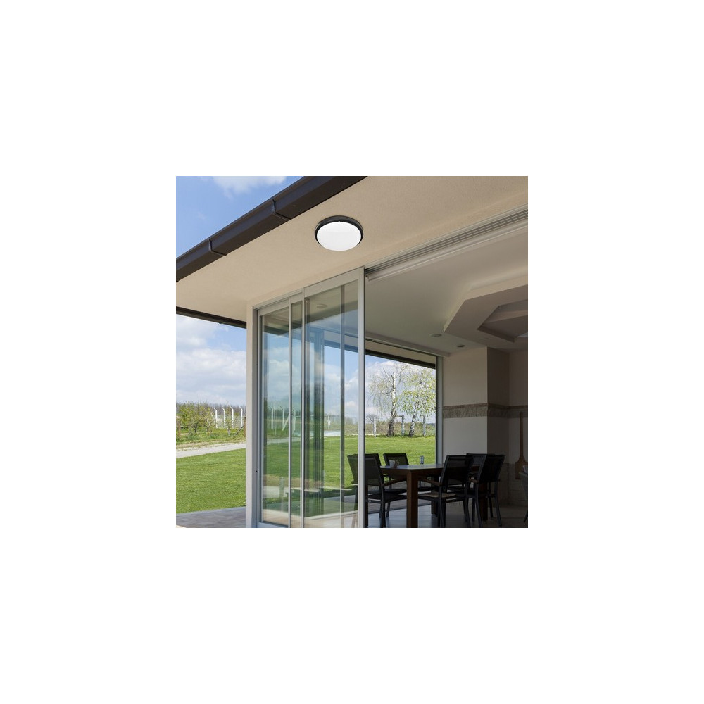 7407-HORT-fekete-kerek-15w-ip54-kulteri-fali-mennyezeti-led-lampa-2.jpg HORT kültéri mennyezeti lámpa kerek fekete természetes fehér fény