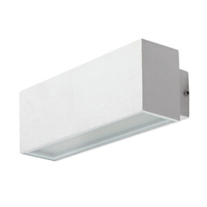 Rábalux MATARO alumínium-üveg 10W LED fehér kültéri fali lámpa IP54 5évG 77076