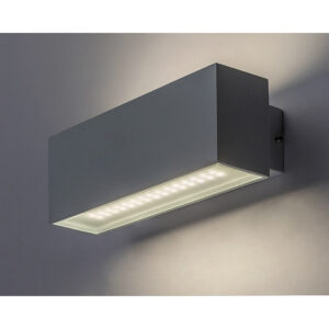 Rábalux MATARO alumínium-üveg 10W LED fehér kültéri fali lámpa IP54 5évG 77076