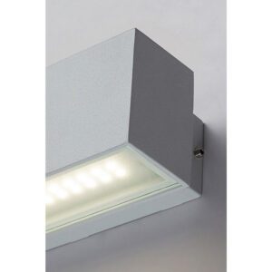 Rábalux MATARO alumínium-üveg 10W LED fehér kültéri fali lámpa IP54 5évG 77076