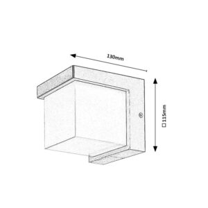 Rábalux ANDELLE 10W LED fekete kültéri fali lámpa IP54 5évG 77095