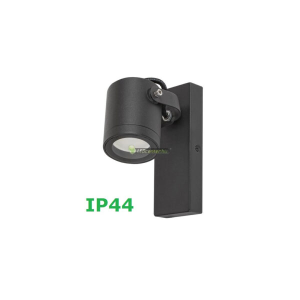 Rábalux ELVA alumínium fekete kültéri fali lámpa, 1xGU10, IP44