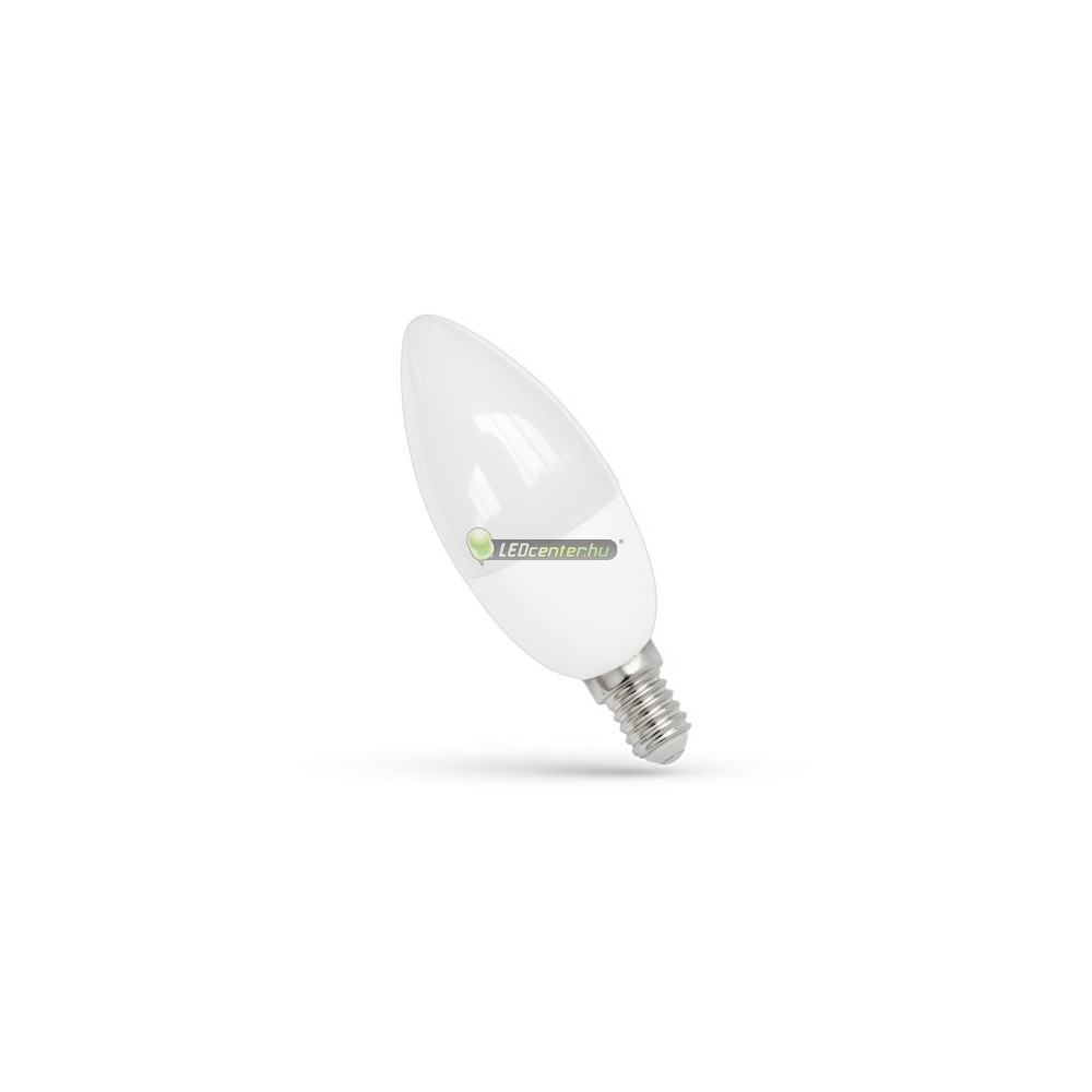 SpectrumLED E14 LED gyertya izzó, 8W, 680 lumen, hidegfehér