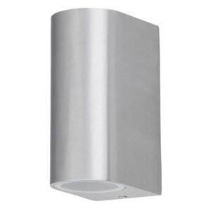 8034-CHILE-szalcsiszolt-aluminium-kulteri-ip44-2-gu10-led-lampatest-1.jpg Rábalux CHILE szálcsiszolt alumínium kerek kültéri fali lámpa, 2xGU10, IP44