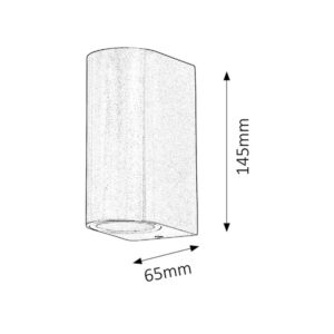 8034-CHILE-szalcsiszolt-aluminium-kulteri-ip44-2-gu10-led-lampatest-2.jpg Rábalux CHILE szálcsiszolt alumínium kerek kültéri fali lámpa 2xGU10, IP44, 8034
