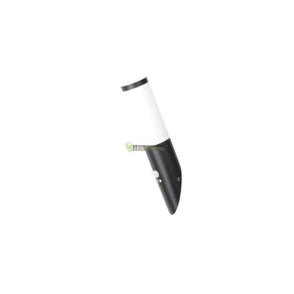 8146-BLACK-TORCH-fekete-kulteri-E27-falikar-mozgaserzekelos-1.jpg Rábalux BLACK TORCH kültéri falikar lámpa mozgásérzékelővel, 1xE27, IP44