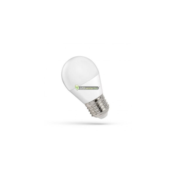 SpectrumLED E27 LED kisgömb izzó, 8W, 620 lumen, melegfehér