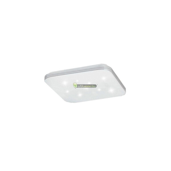9a58dcf7a6db36bc8e53e135ea4a7a97.jpg Rábalux OSCAR 71180 négyzet LED mennyezeti lámpa, 18W, fehér/króm, csillagos effekt, természetes fehér