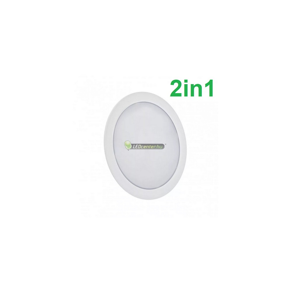 SpectrumLED ALGINE 12W 2in1 kerek fehér LED mennyezeti lámpa melegfehér 2évG SLI037028WW_PW