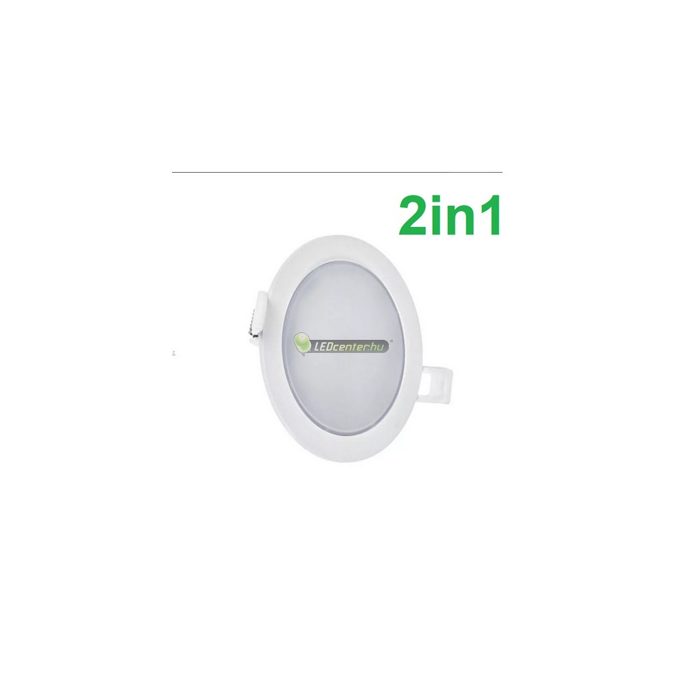 SpectrumLED ALGINE 6W 2in1 kerek fehér LED mennyezeti lámpa melegfehér SLI037027WW_PW