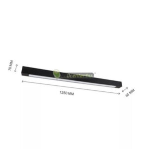 SpectrumLED ALLDAY fekete minimál design szimpla LED fénycső lámpatest, 120 cm