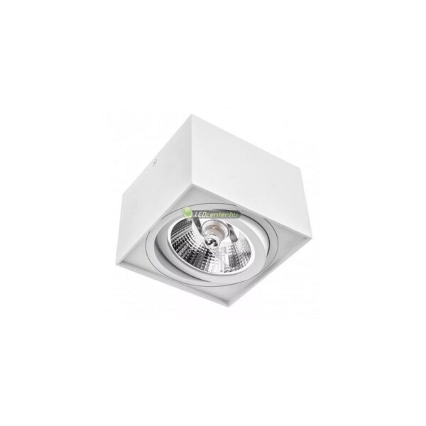 SpectrumLED CHLOE AR111/ES111 GU10 billenthető négyzet lámpatest, fehér