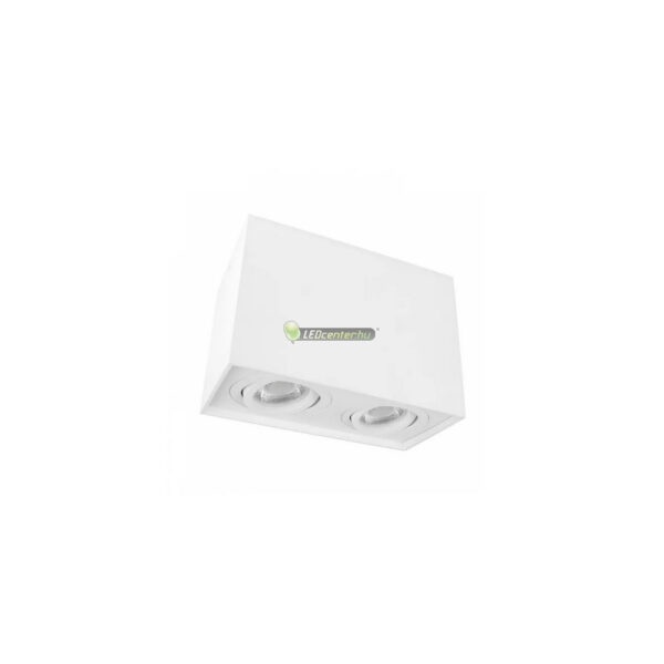 CHLOE DUO 2×GU10 szögletes fehér billenthető mennyezeti lámpatest