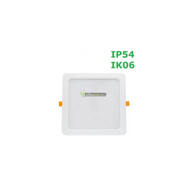 DURE-3-24W-IP54-IK06-negyzet-led-lampatest.jpg SpectrumLED DURE 3 24W IP54 IK06 mélysugárzó LED mennyezeti lámpa