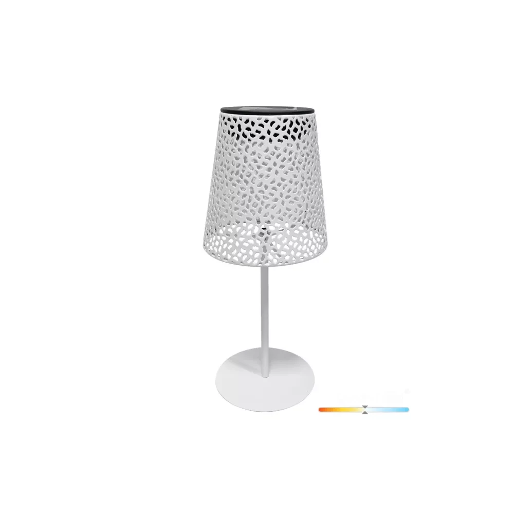 Napelemes-solar LED LUVETRA kerti asztali lámpa fehér 4000K KOBI-004510