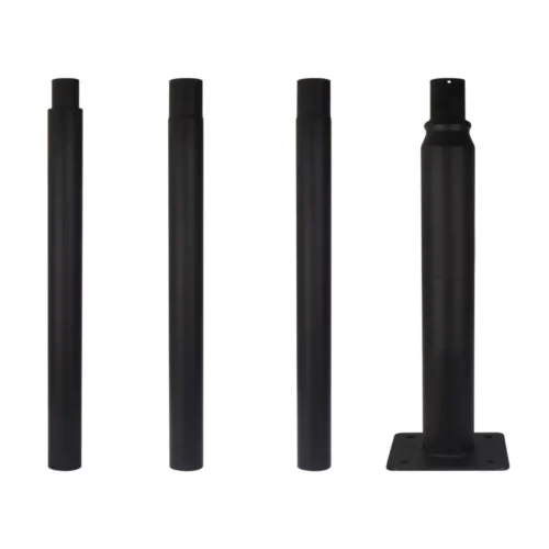 Lighting split pole 4m fekete horganyzott acél oszlop