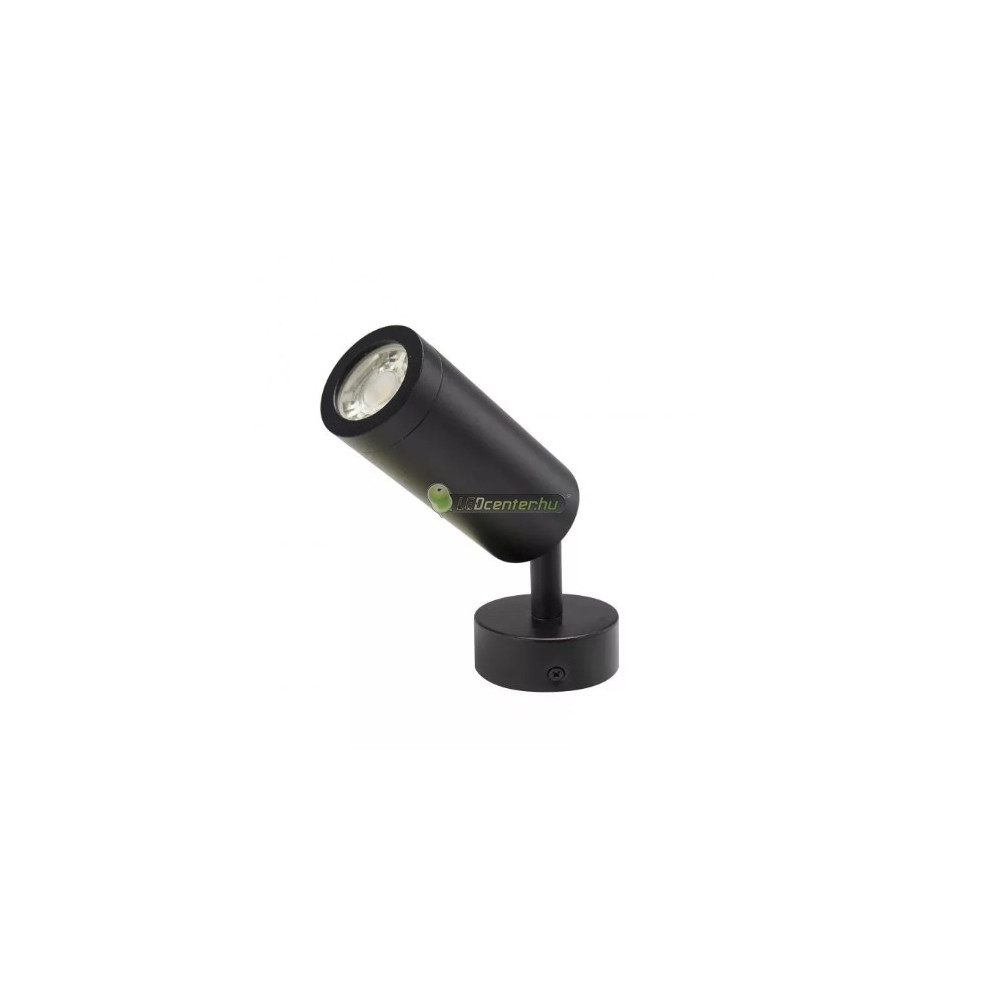 Madara-Mini-egyes-fekete-GU10-aluminium-led-lampatest-1.jpg SpectrumLED MADARA Mini fekete egyes billenthető-forgatható alumínium lámpatest, GU10