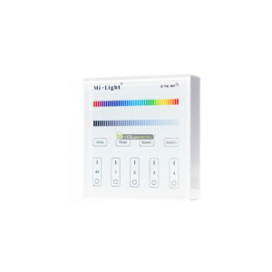 MiLight-B4-fali-RGB2BCCT-vezC3A9rlC591-elemes-1.jpg MiLight-MiBoxer B4 RGB+CCT fali vezérlő, RF, elemes