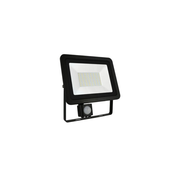 SpectrumLED NOCTIS LUX 2 fekete mozgásérzékelős LED reflektor, 50W, IP44