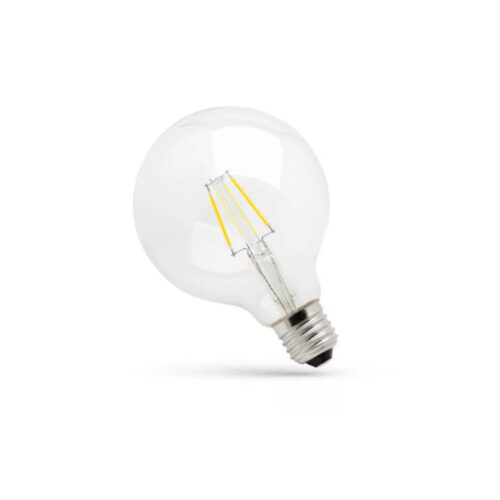 SpectrumLED 8,5W E27 COG LED nagygömb, dimmelhető, melegfehér
