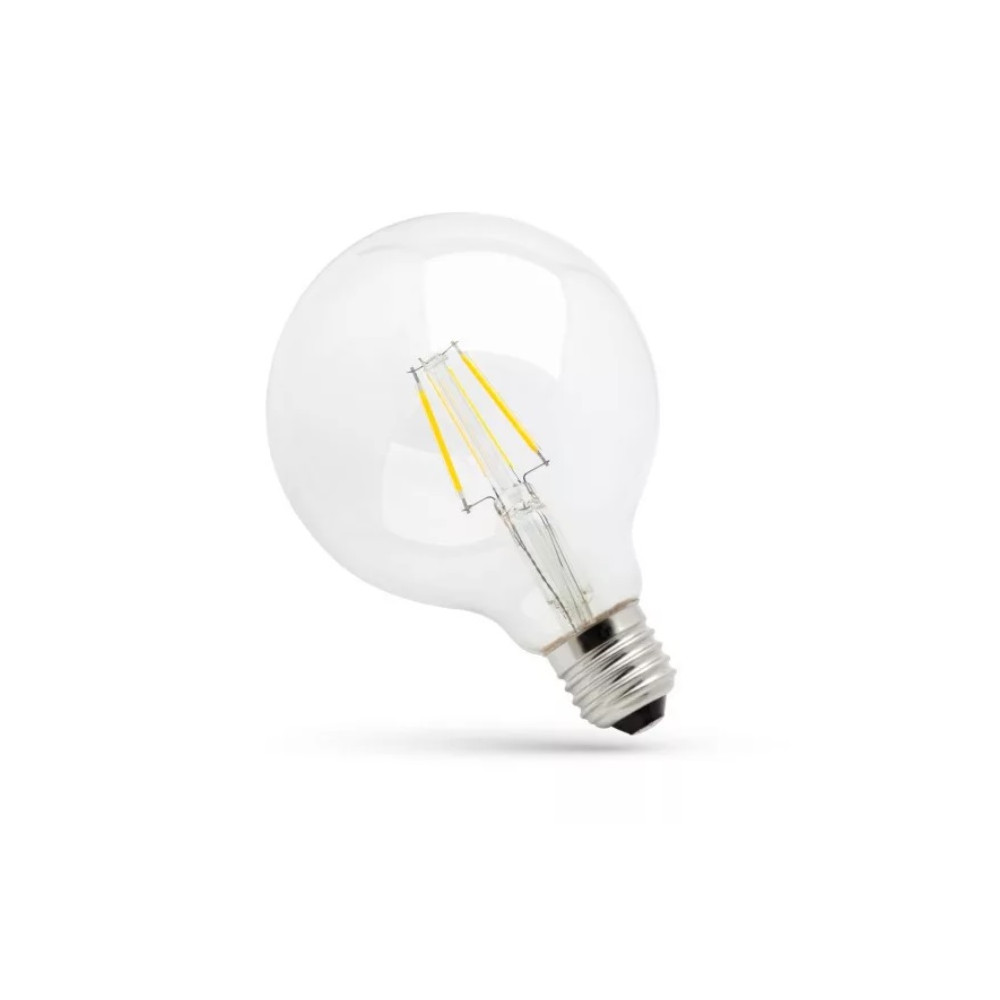 SpectrumLED 8,5W E27 COG LED nagygömb, dimmelhető, melegfehér
