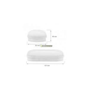 SpectrumLED TECHNIC 8W IP54 IK10 LED ovális fali-, mennyezeti lámpa, természetes fehér 2évG SLI041044NW_PW
