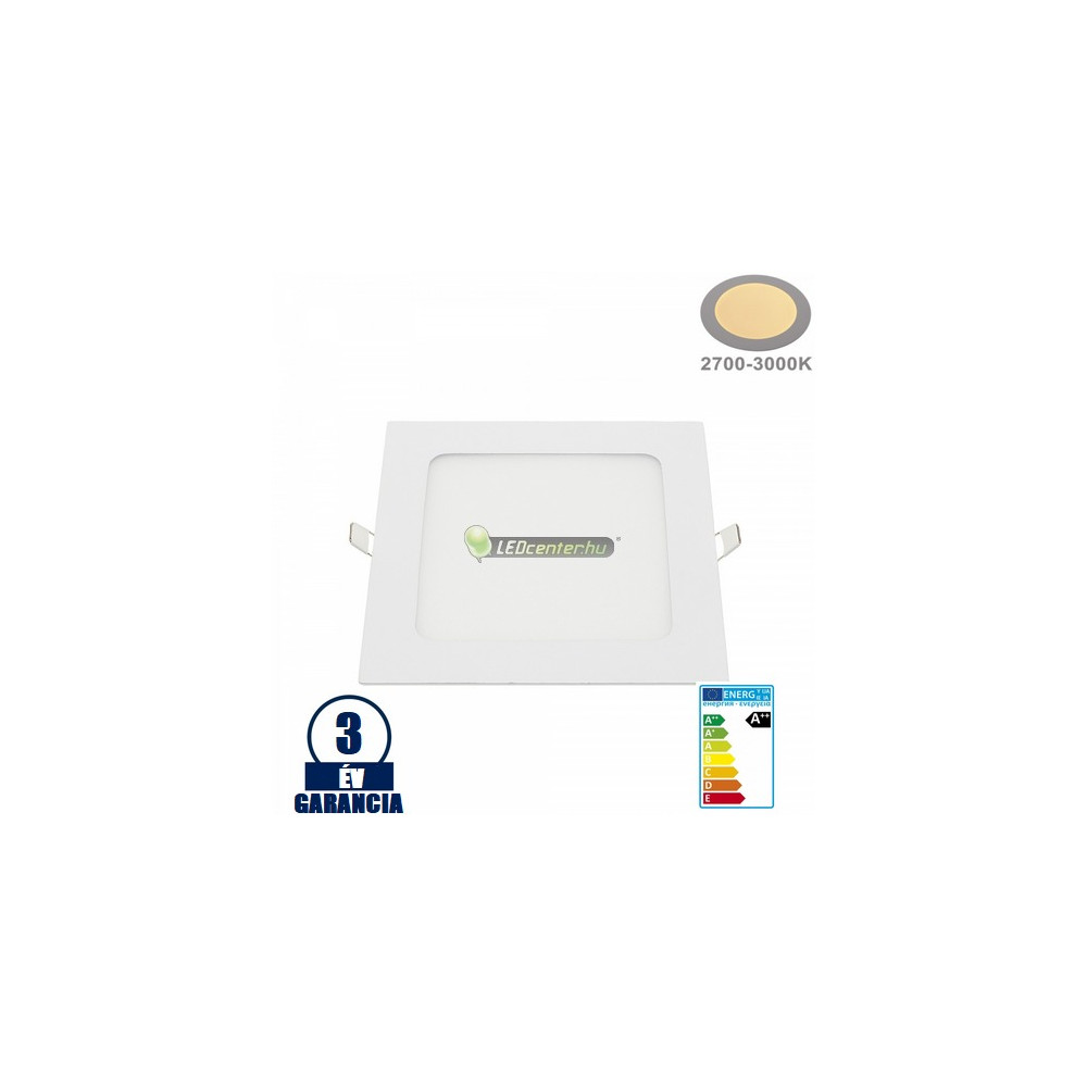 c6a0fb81d30320c5a4bdd76486ddf3a7.jpg INTI négyzet fehér LED mennyezeti lámpa, 12W melegfehér 3000 K