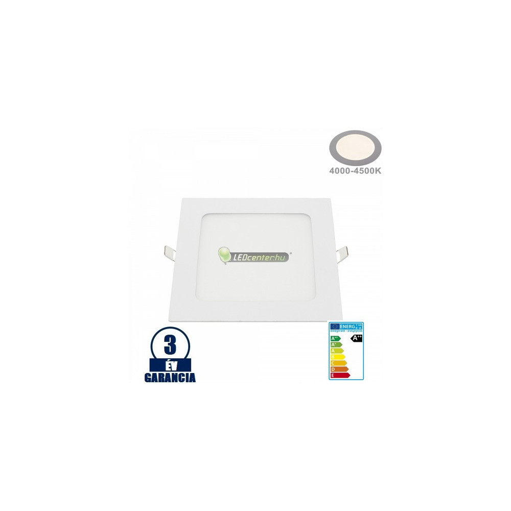 f8295bb96707b2f33804ff7089a74de3.jpg INTI négyzet LED mennyezeti lámpa 12W természetes fehér 4000 K fehér