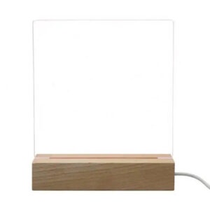 fa-uzeno-tabla-5.jpg Fa és akril üzenőtábla beépített világítással, tollal, törölhető, 150x190 mm felülettel, USB csatlakozó, hidegfehér fény