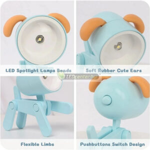 kutya-lampa-7.jpg Bodri bézs kutya asztali és éjjeli elemes aranyos lámpa