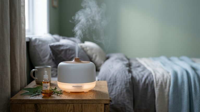 Aromaterápiás diffúzor, ultrahangos légpárásító és illatosító