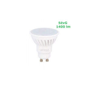 halogén szpot csere – LED LINE 10W Premium 120° GU10/230V 1400 lumen 6500K kerámiaházas LED szpot izzó hidegfehér 5évG LL-248603-II